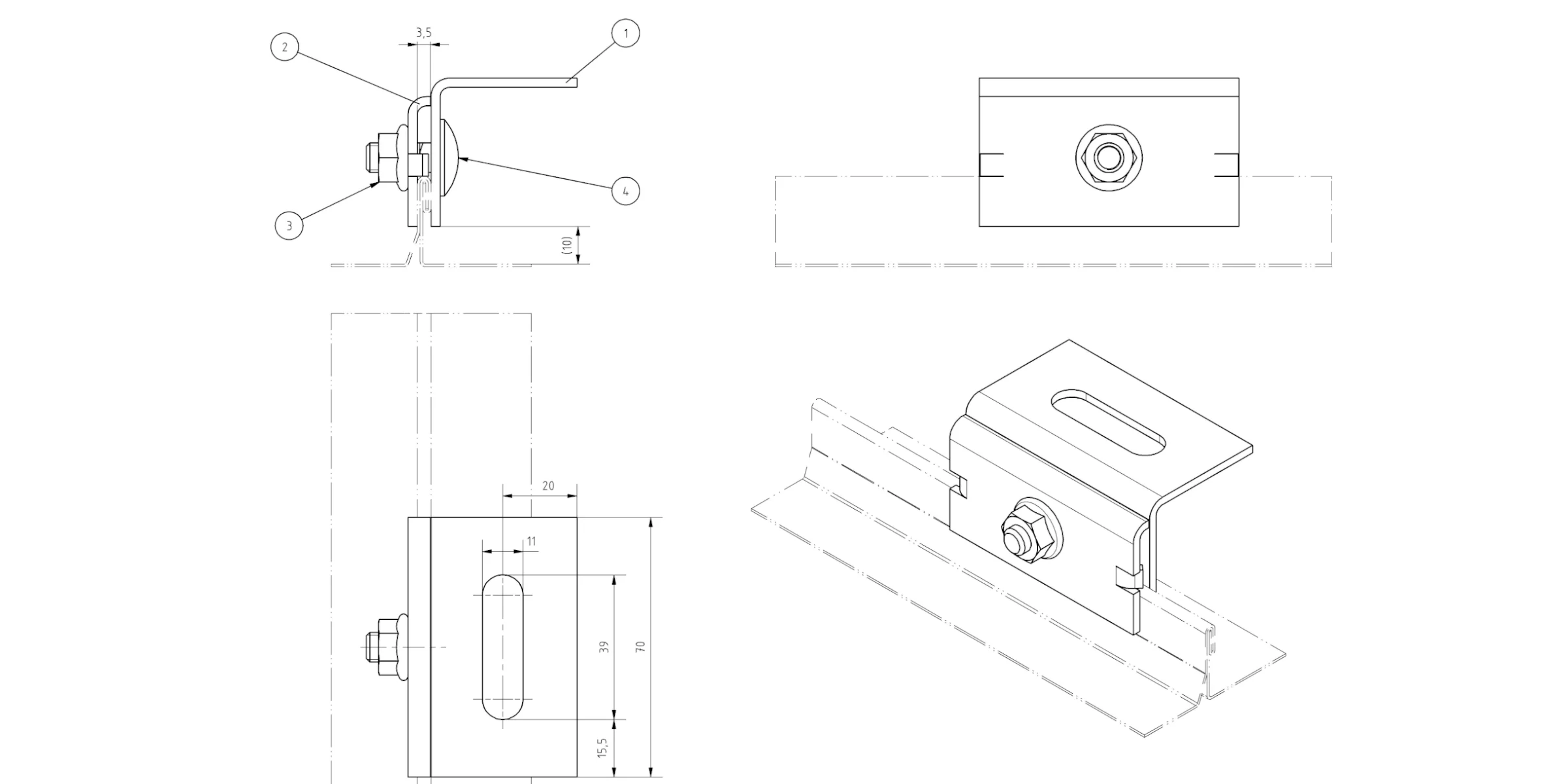 Basic Dachfalzklemme – Bild 2
