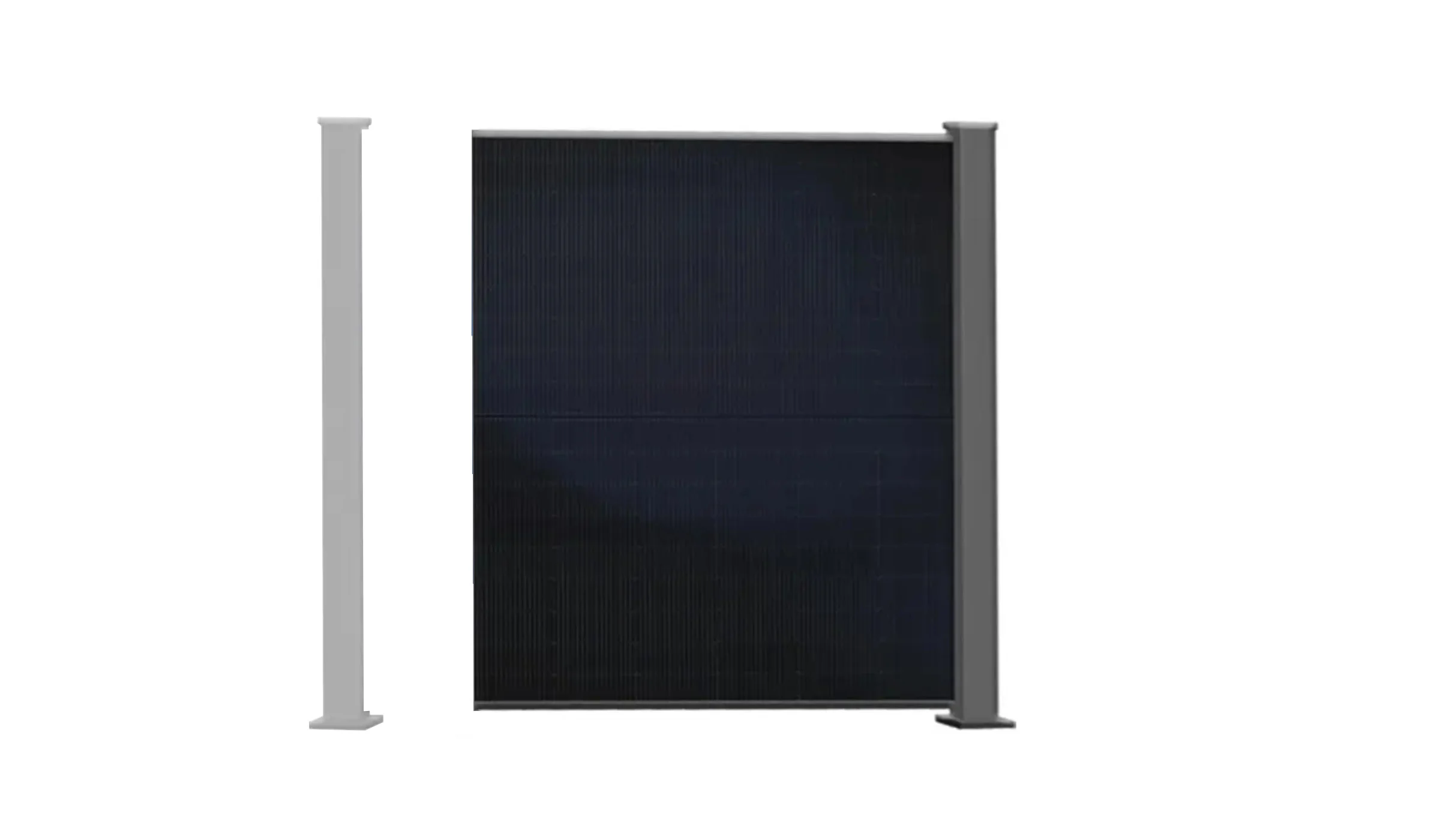 Solarzaun Basic hoch (inkl. PV-Modul*)