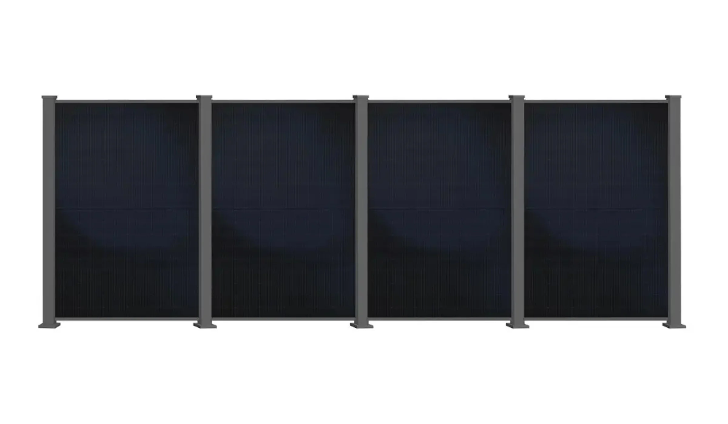 Solarzaun Basic hoch (inkl. PV-Modul*) – Bild 2