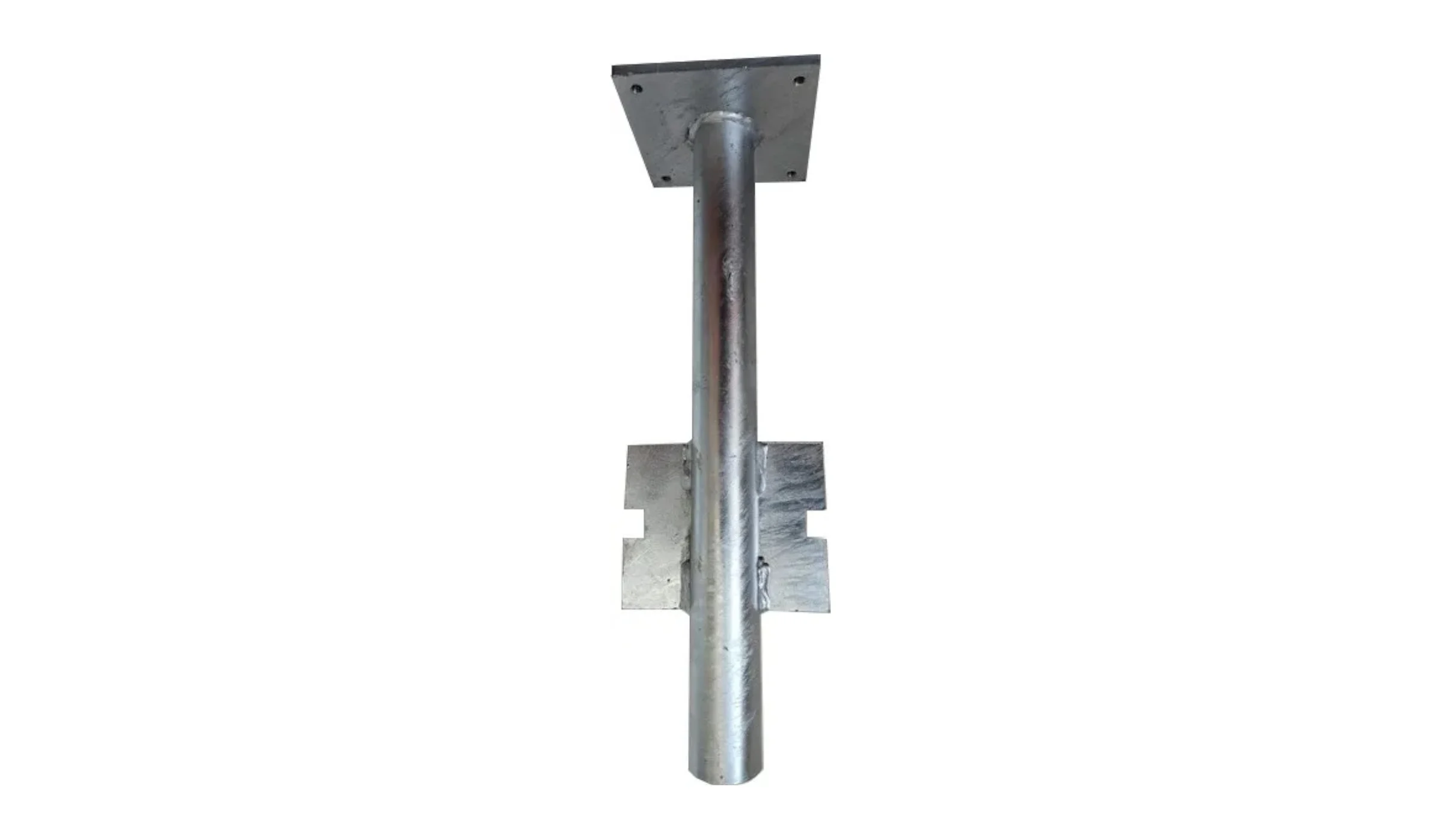 Ground anchor for solar fence