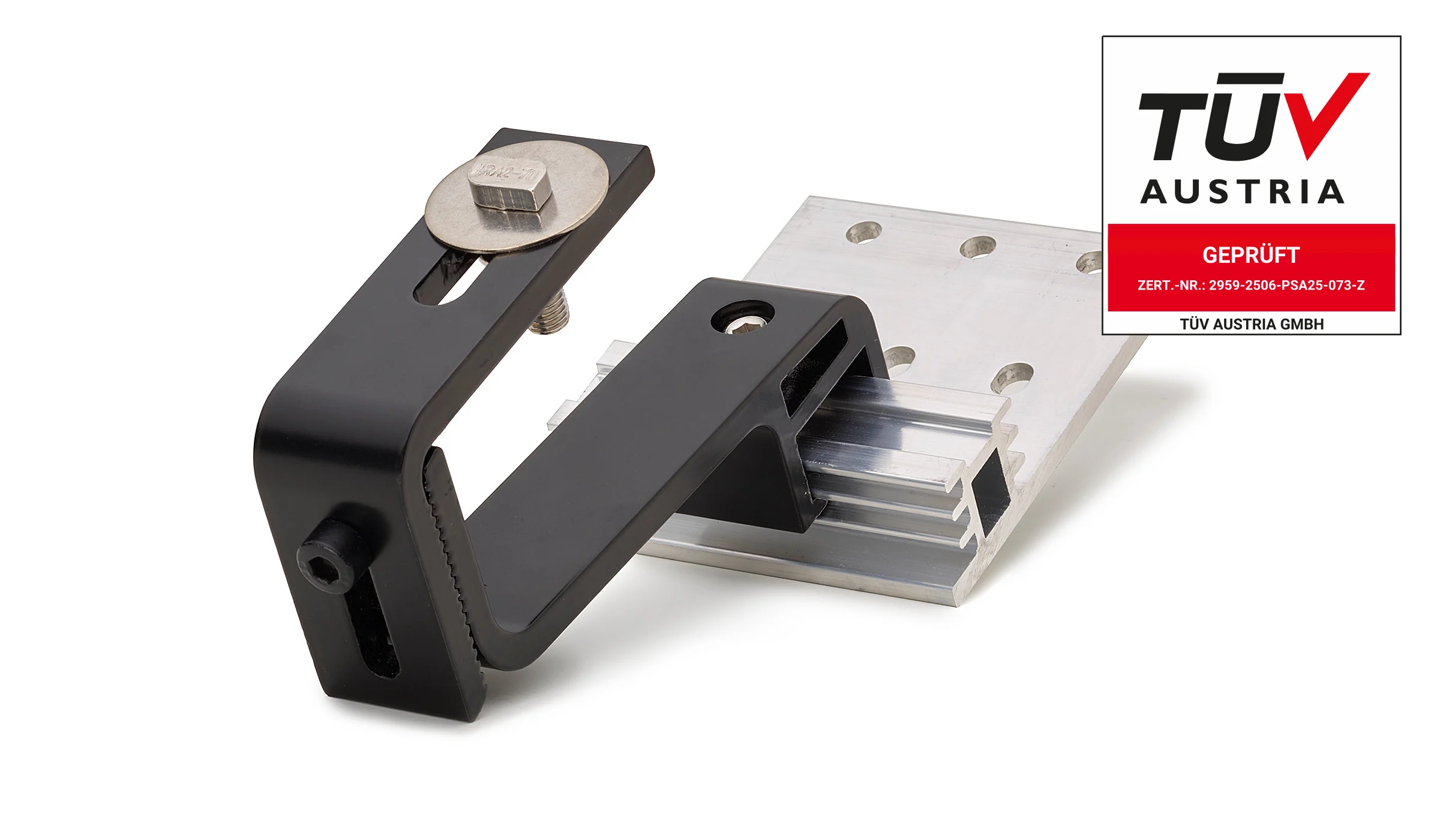 Performance Dachhaken 3fach verstellbar Aluminium Schwarz
