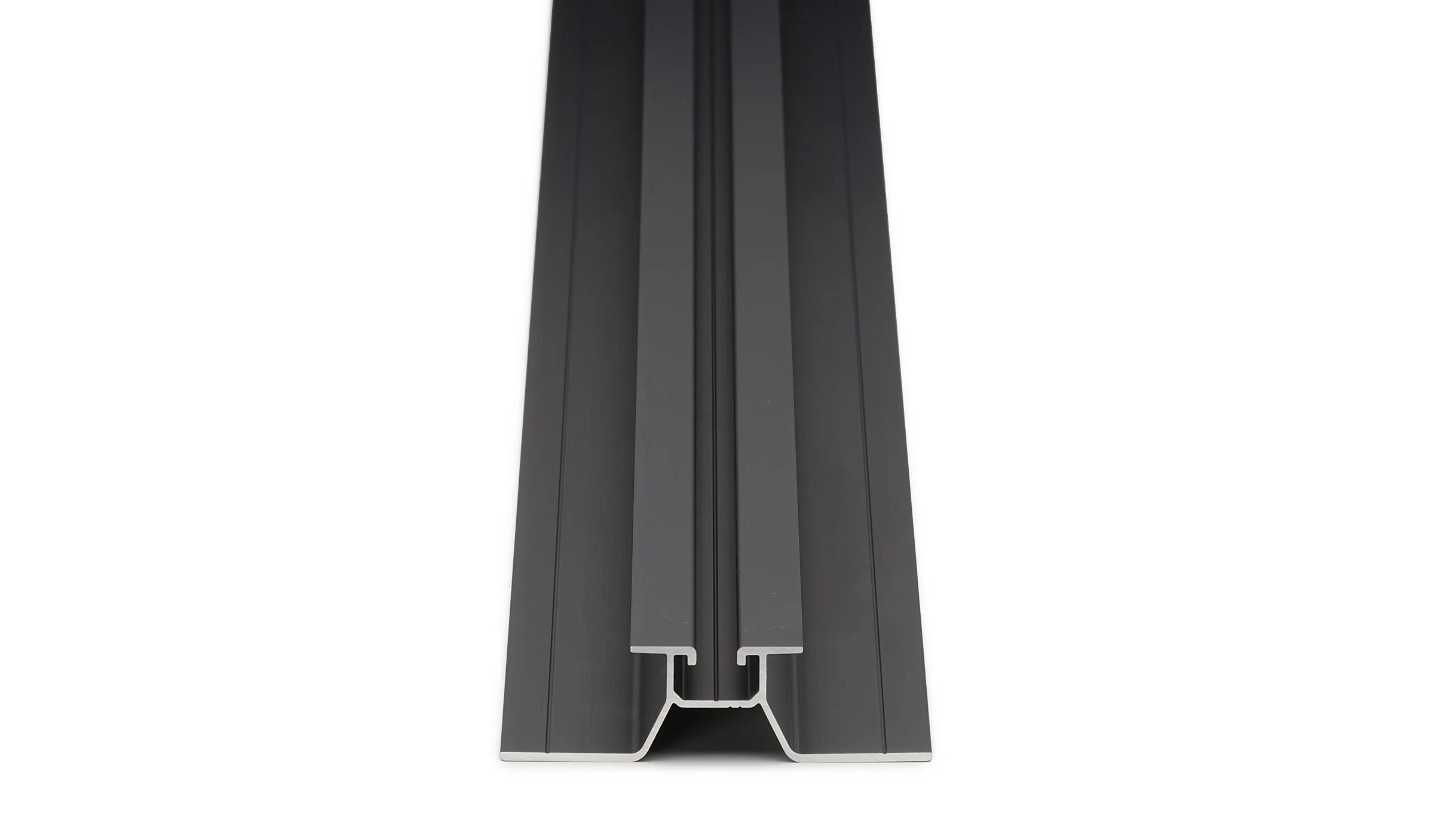 Roof Trapez Kurzschiene mittel (Gesamthöhe 25 mm schwarz) 600 2
